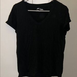Aerie Vneck Tee Black- Small